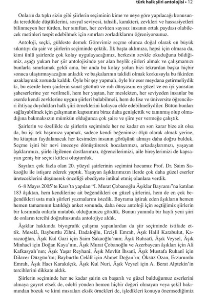 Türk Halk Şiiri Antolojisi - Ali Çelik