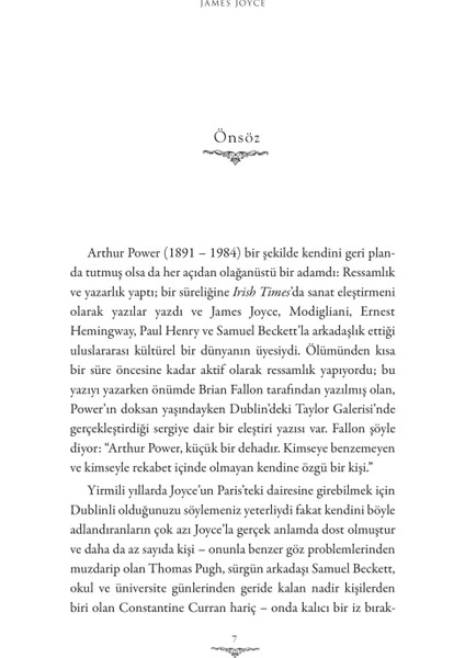 James Joyce Büyük Yazarın Gizli Evreni - Arthur Power