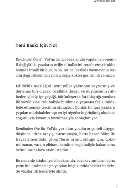 Kendinden Öte Bir Yol - Salih Özaytürk