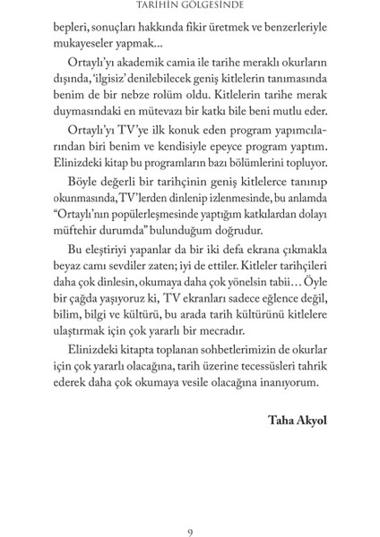 Tarihin Gölgesinde - İlber Ortaylı