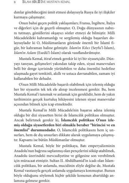 İslam Birliği Ve Mustafa Kemal