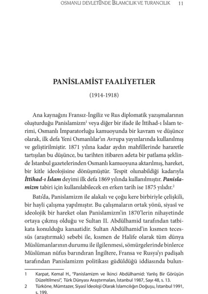 İslam Birliği Ve Mustafa Kemal