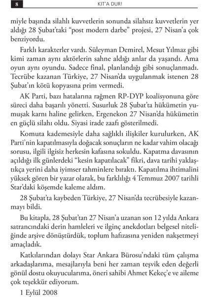 Kıt’a Dur! - 28 Şubat'tan 27 Nisan'a İktidar Kavgası