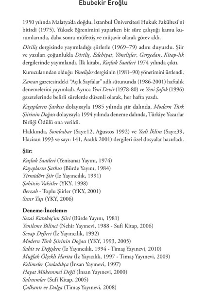 Sabit Ve Değişken-Ebubekir Eroğlu
