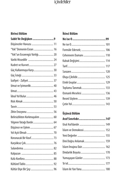 Sabit Ve Değişken-Ebubekir Eroğlu