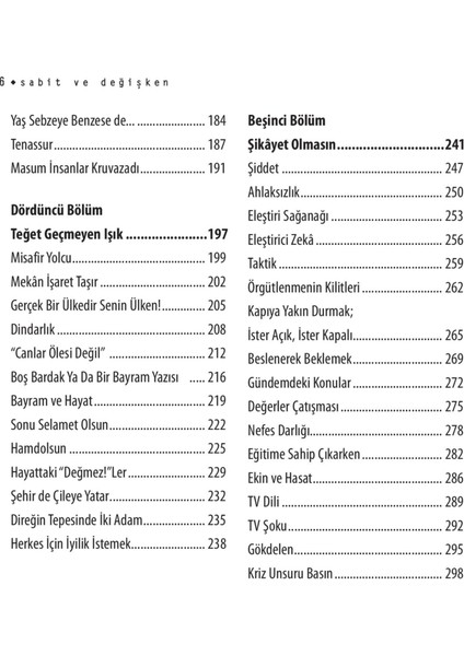 Sabit Ve Değişken-Ebubekir Eroğlu
