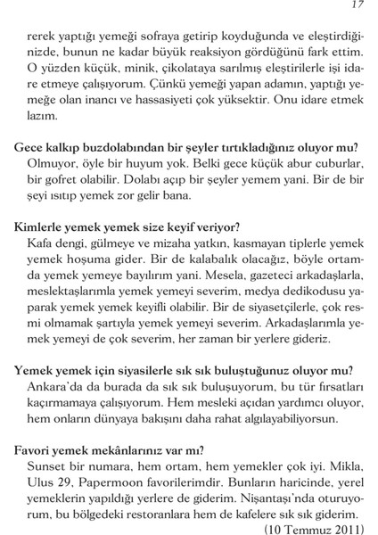 Yemek Sırları-Mehmet Yaşin