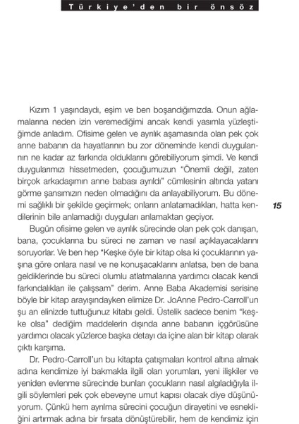 Önce Çocuklar - Joanne Pedro Carol