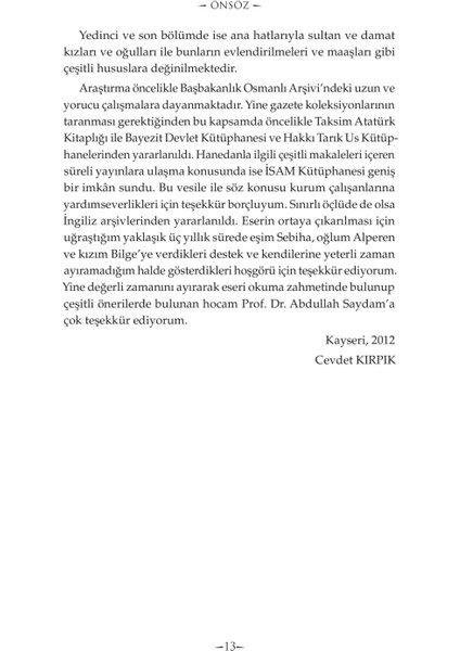 Haremin Son Yüzyılı: Sultanlar Ve Damatlar-Cevdet Kırpık