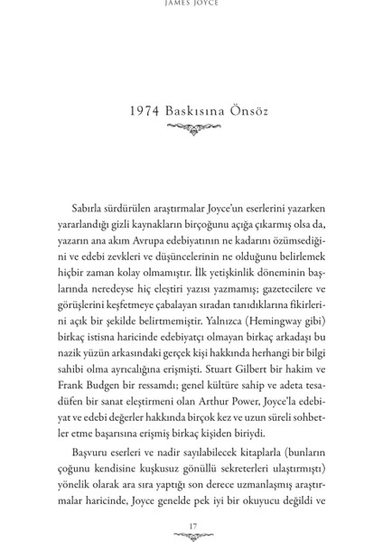 James Joyce Büyük Yazarın Gizli Evreni - Arthur Power