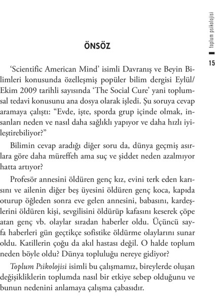 Toplum Psikolojisi - Nevzat Tarhan