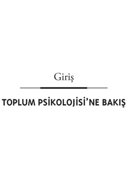 Toplum Psikolojisi - Nevzat Tarhan