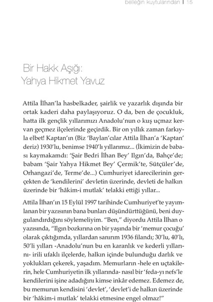 Belleğin Kuytularından - Hilmi Yavuz