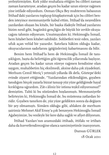 His ve Fikir - Hekimoğlu İsmail