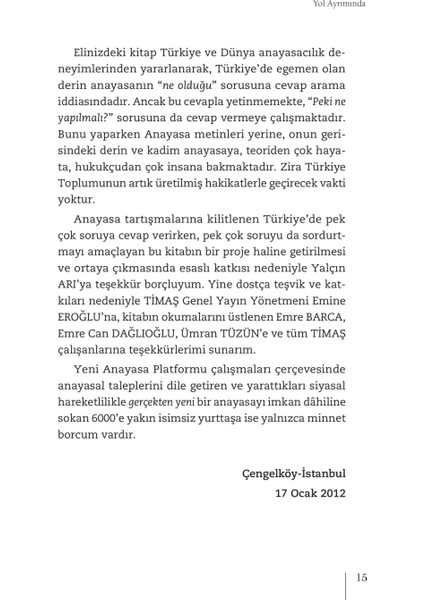 Yol Ayrımında: Statükodan Önce Son Çıkış - Osman Can