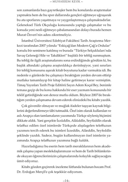 At Üstünde Selçuklular-Muharrem Kesik