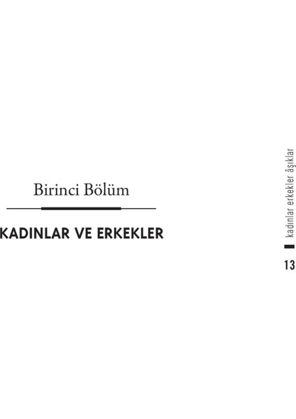 Kadınlar, Erkekler, Aşıklar