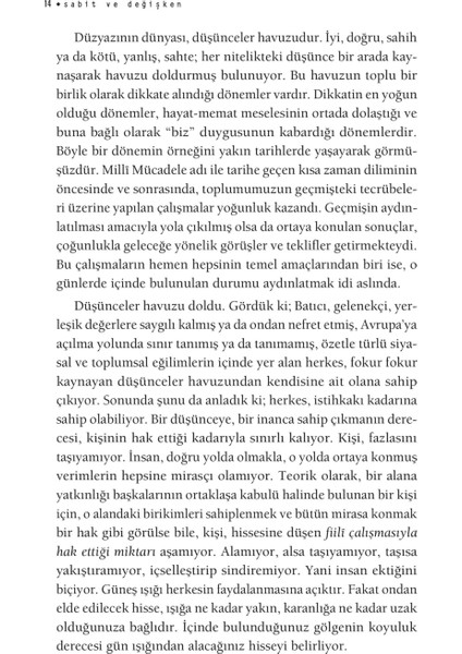 Sabit Ve Değişken-Ebubekir Eroğlu