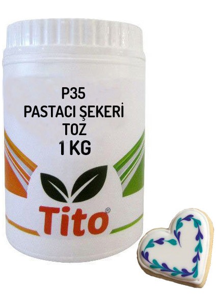 P35 Toz Pastacı Şekeri Toz Icing Sugar Confectioners Sugar 1 kg