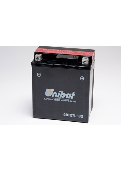 CBTX7L-BS (YTX7L-BS) 12V 6Ah 85CCA 113x70x130 Bakımsız Motosiklet Aküsü