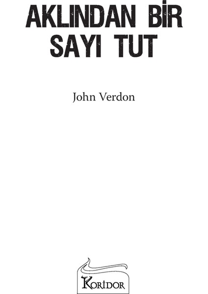 Aklından Bir Sayı Tut - John Verdon