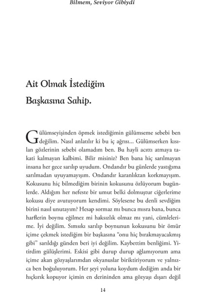 Bilmem Seviyor Gibiydi - Mehmet Ali Kılınç