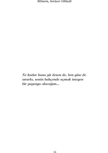 Bilmem Seviyor Gibiydi - Mehmet Ali Kılınç