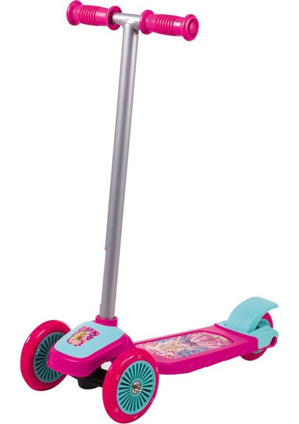 Furkan Toys Barbie Frenli 3 Tekerlekli Lisanslı Orijinal Kız Çocuk Scooter