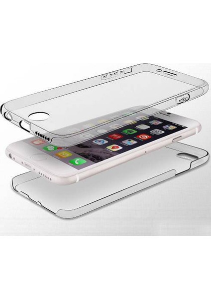 Apple iPhone 7 Kılıf Ön Arka Şeffaf Silikon Case