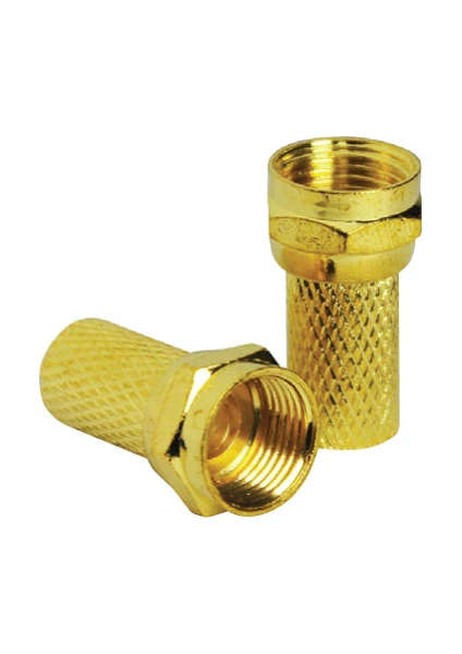 Gold F Connector 10 Adet