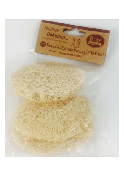 Naturel Bote Loofha Yüz Peeling (3'Lü Disk)