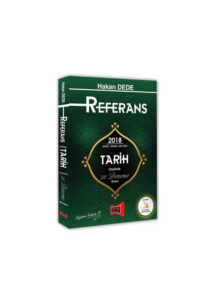 2018 KPSS Referans Genel Kültür Tarih Çözümlü 20 Deneme Sınavı