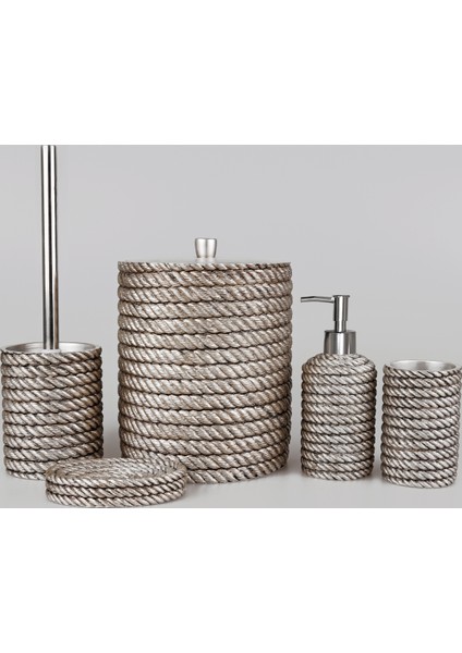 Rope Gümüş Banyo Seti Sb 174G10