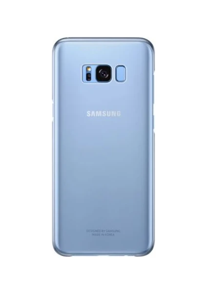 Galaxy S8 Plus Şeffaf Kılıf - Mavi - EF-QG955CLEGWW