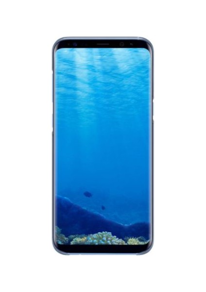 Galaxy S8 Plus Şeffaf Kılıf - Mavi - EF-QG955CLEGWW