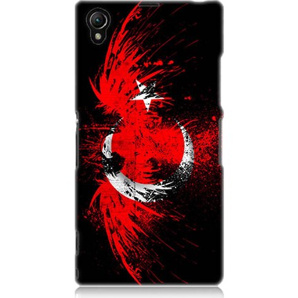 Teknomeg Sony Xperia Z1 Kartal Uzerinde Bayrak Desenli Fiyati