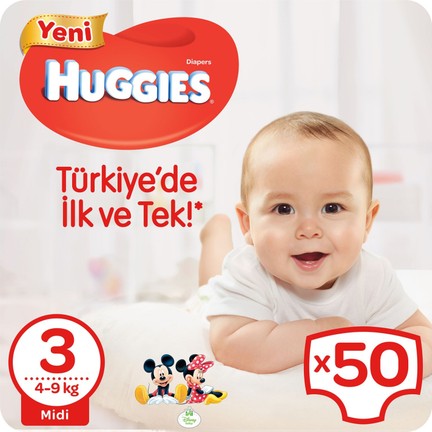 huggies bebek bezi jumbo midi 3 beden 50 adet fiyati