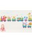 Büyük Boy Neşeli Hayvanlar Treni Duvar Stickerı Happy Animals Train Wall Sticker 2