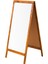 60 cm x 110 cm Çatı Tipi Çift Yüzlü Menü Tahtası Beyaz 1
