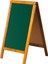 50 cm x 70 cm Çatı Tipi Çift Yüzlü Menü Tahtası Yeşil Tahta (Tebeşir Tahtası) 1