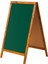 60 cm x 100 cm Çatı Tipi Çift Yüzlü Menü Tahtası Yeşil Tahta (Tebeşir Tahtası) 1