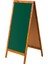 60 cm x 110 cm Çatı Tipi Çift Yüzlü Menü Tahtası Yeşil Tahta (Tebeşir Tahtası) 1