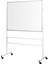 120 cm x 140 cm Mobil Ayaklı Tek Yüzlü Laminat Yazı Tahtası Beyaz (Brifing Tahtası) 3