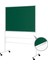 120 cm x 200 cm Mobil Ayaklı Tek Yüzlü Yeşil Tahta (Brifing Tahtası, Tebeşir Tahtası) 1