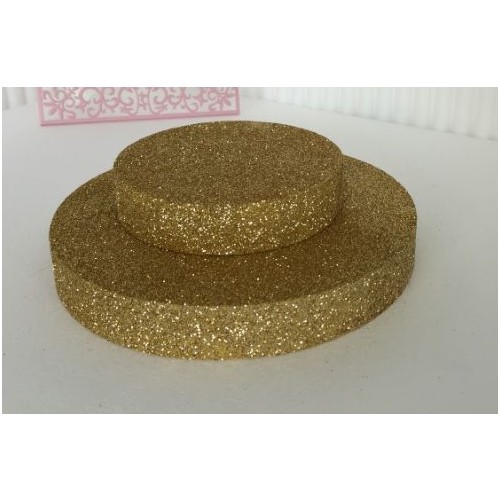 Cici Altın Simli Strafor 2 Katlı Pasta Altlığı 30x2 cm Fiyatı