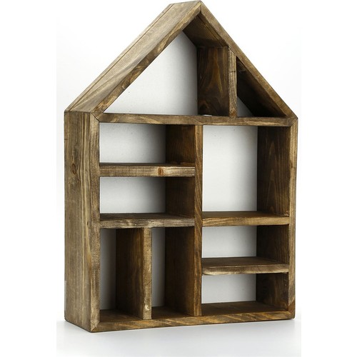 Dekorjinal Masif Ahşap Ev Şekilli Raf Raf043 Fiyatı