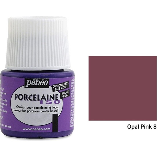 Pebeo Porcelaine 150 Porselen Boyası 45Ml - Opal Pink 8