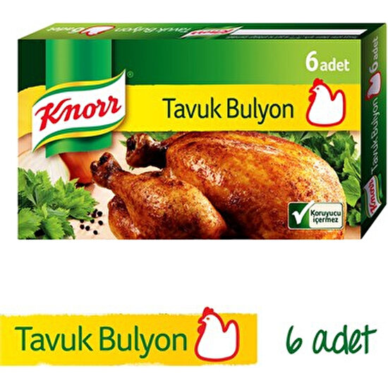Knorr Tavuk Bulyon 6 Lı Tablet 60 Gr