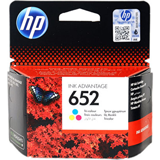 HP HPZR Hp 652-F6V24AE  Renkli Kartuş
