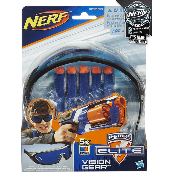 Nerf Elite Gözlük Ve 5 Elite Yedek Dart